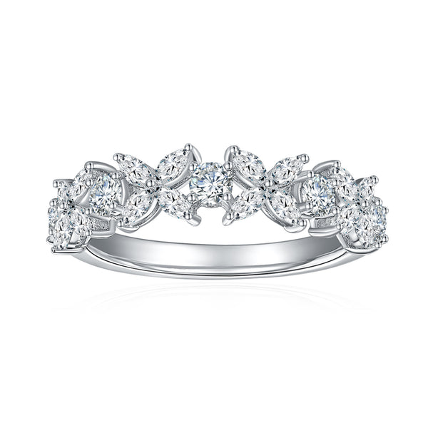 Diamond Ring Lucky Four-Leaf Clover Diamond Ring
