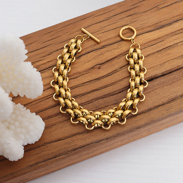 Schnallendesign Dicke Kette Personalisierte Halskette 