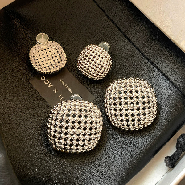Silver Needle Silver Stud Earrings Ear Jewelry