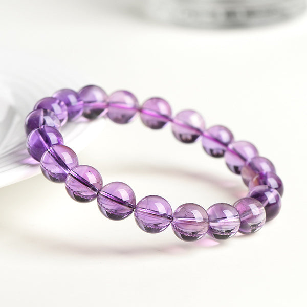 Natural Light Amethyst Bracelet, Brazilian Amethyst DIY Fashion Bracelet